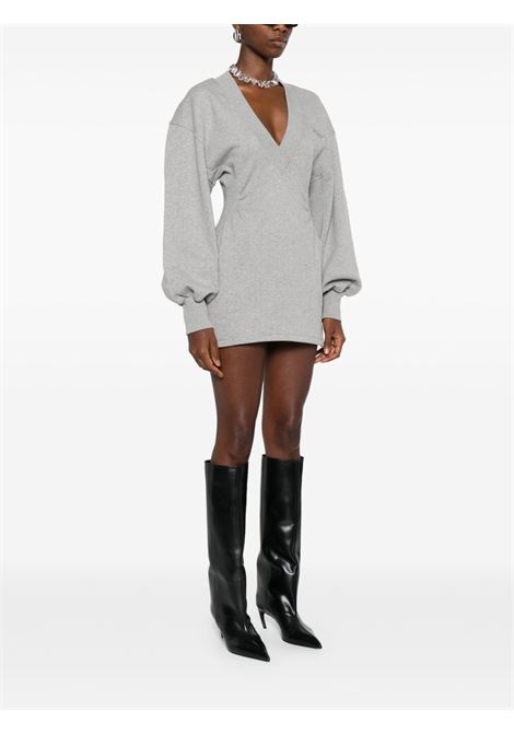 Grey logo-detail jersey dress The attico - women THE ATTICO | 251WCA00436JJF003AA183